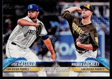 2018 Topps Update #US169 Jose Castillo / Walker Lockett San Diego Padres