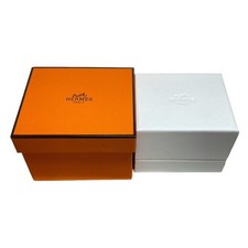 Hermes Ring Box Orange Case for Ring Charm Storage Used