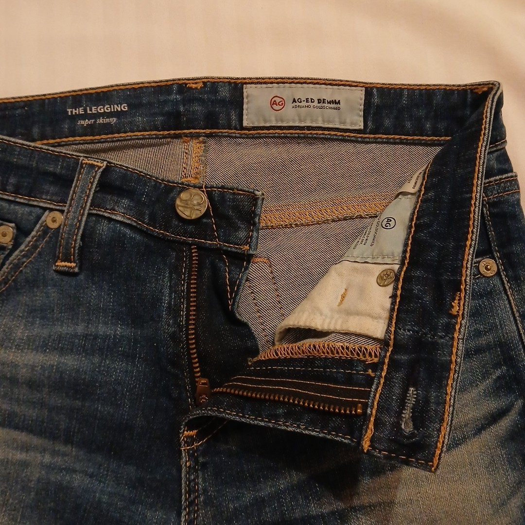 AG Adriano Goldschmied Jeans Womens 25R Legging Super Skinny Stretch Dark Wash thumbnail 11