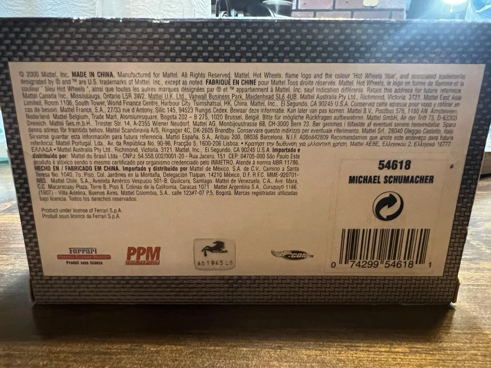 Hot Wheels Racing 1:43 Ferrari F-2002 Red #1 Michael Schumacher - Image 4 of 4