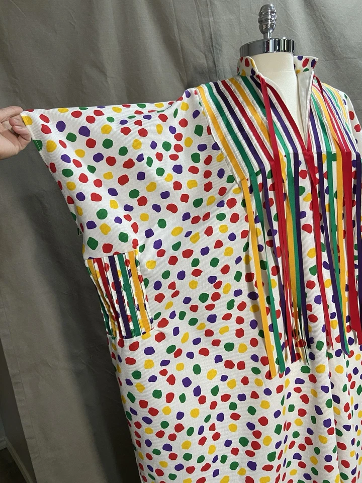 Vintage 1980’s Victor Costa At Home Neiman Marcus Hostess Kaftan Dress - Image 4 of 4