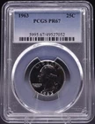1963 Washington Quarter PCGS PR67 Proof Silver 90%