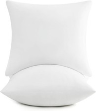   22x22 Pillow Inserts, 2 Pack Down Alternative Square Form Sham Stuffer, Flu...