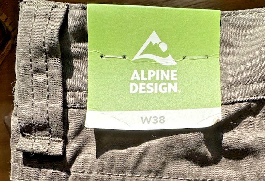 2015 NEVER WORN! Alpine Design W38 Men's Tech Series Utility Pant - Black Olive