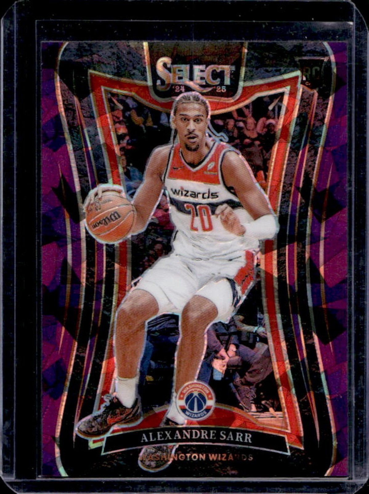 2024-25 Select Alexandre Sarr Mezzanine RC Purple Cracked Ice Prizm #50/99