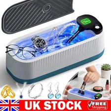 Ultrasonic Cleaner Sonic Wave Tank Glasses Watch Jewellery Cleaning Machine Home