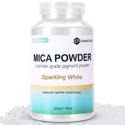 CHANGTIKEJI Mica Powder，24 Colors - 10g/Bottle of Natural Pigment Powder for... 