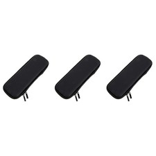 Set of 3 Black Harmonica Case Carrying Bag for Multiple Harmonicas