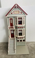 OOAK Skinny! Vict Queen Anne Dollhouse~Small Spaces~Front Open~Hang on Wall 1981
