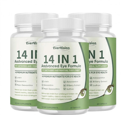 Evervision 14 in 1 Advanced Eye Formula - Ever Vision Eye Support Pack Of 3