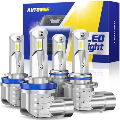 H11/H9/H8 9005/HB3 LED Bulbs Combo 6000K White, H11 9005 LED Lights Fog Light...