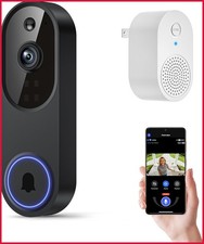 Orbitell 1080p Wireless Wi-Fi Video Doorbell Camera with Two Way Audio, Night...