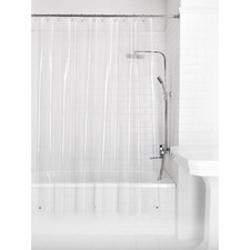 Clear PEVA Shower Curtain Liner, Medium Weight 70 x 71 Inches