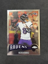 2025 Topps Chrome Football Lamar Jackson #1975-3 Baltimore Ravens '73 Throwback