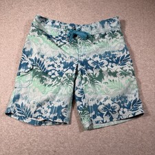 Kanu Surf Womens Oceanside Boardshort Size 6 Aqua Floral Pattern