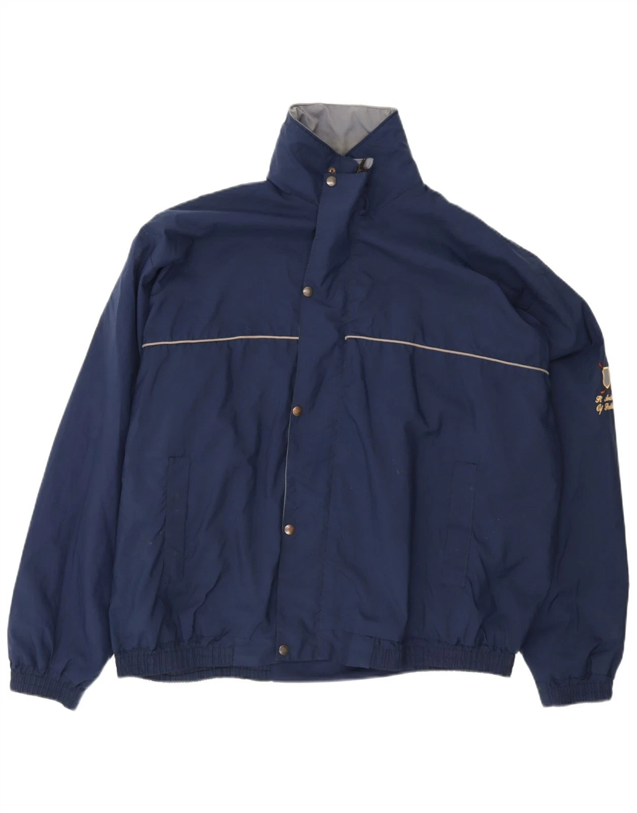 St. Andrews Mens Windbreaker Jacket UK 44 2XL Navy Blue Polyester WS11