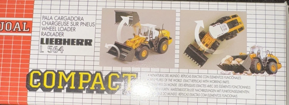 Joal 263 1:50 Scale Articulated Wheel Loader Liebherr L564 Die-Cast Metal - Image 3 of 4