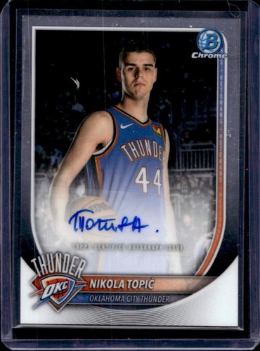 2025-26 Bowman Nikola Topic Chrome Auto Autograph #BCA-NO Thunder