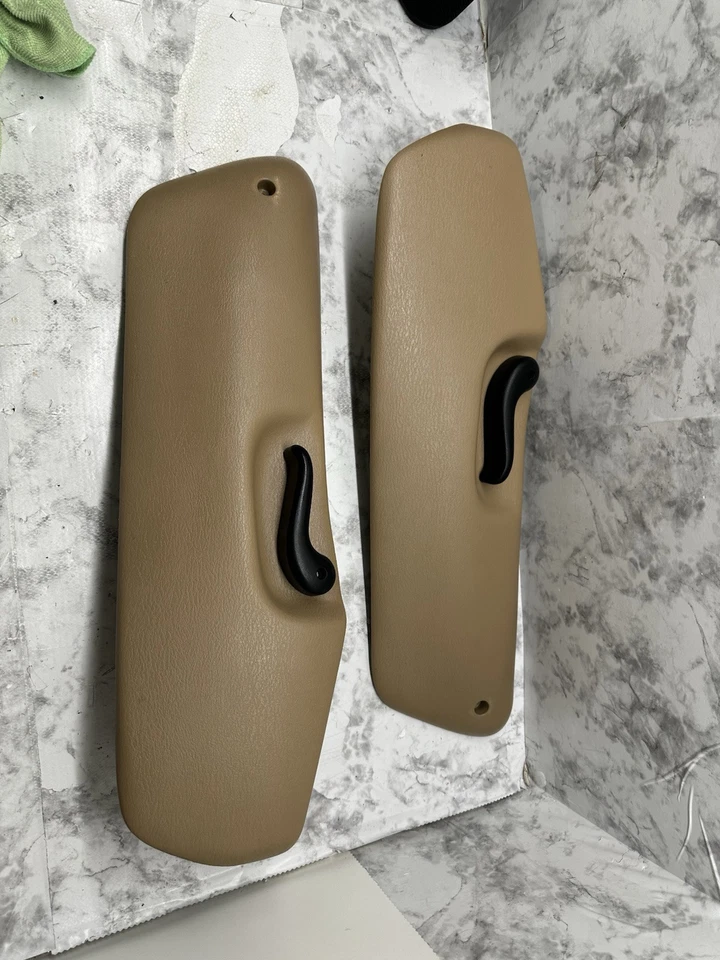1995-2001 Dodge Ram 1500 Manual Front Seat Trim Molding Left & Right Set Brown - Image 3 of 4