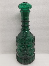 Jim Beam * Kentucky Derby Decanter W Stopper * Emerald Green * 1968 * 11" C0594