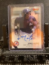 Jorge Mateo 2015 Bowman's Best Prospect Auto - Yankees 