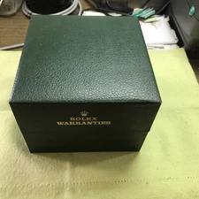 Vintage 70-80s Rolex Dealer store green leather Papers Storage box/Case❗️