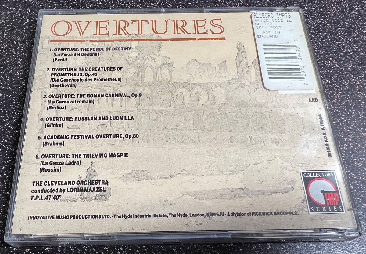 Lorin Maazel, The Cleveland Orchestra – Overtures ~ CD UK