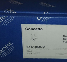 GROHE 31518DC0 Concetto Bar Faucet, 1.5 GPM, SuperSteel InfinityFinish READ 