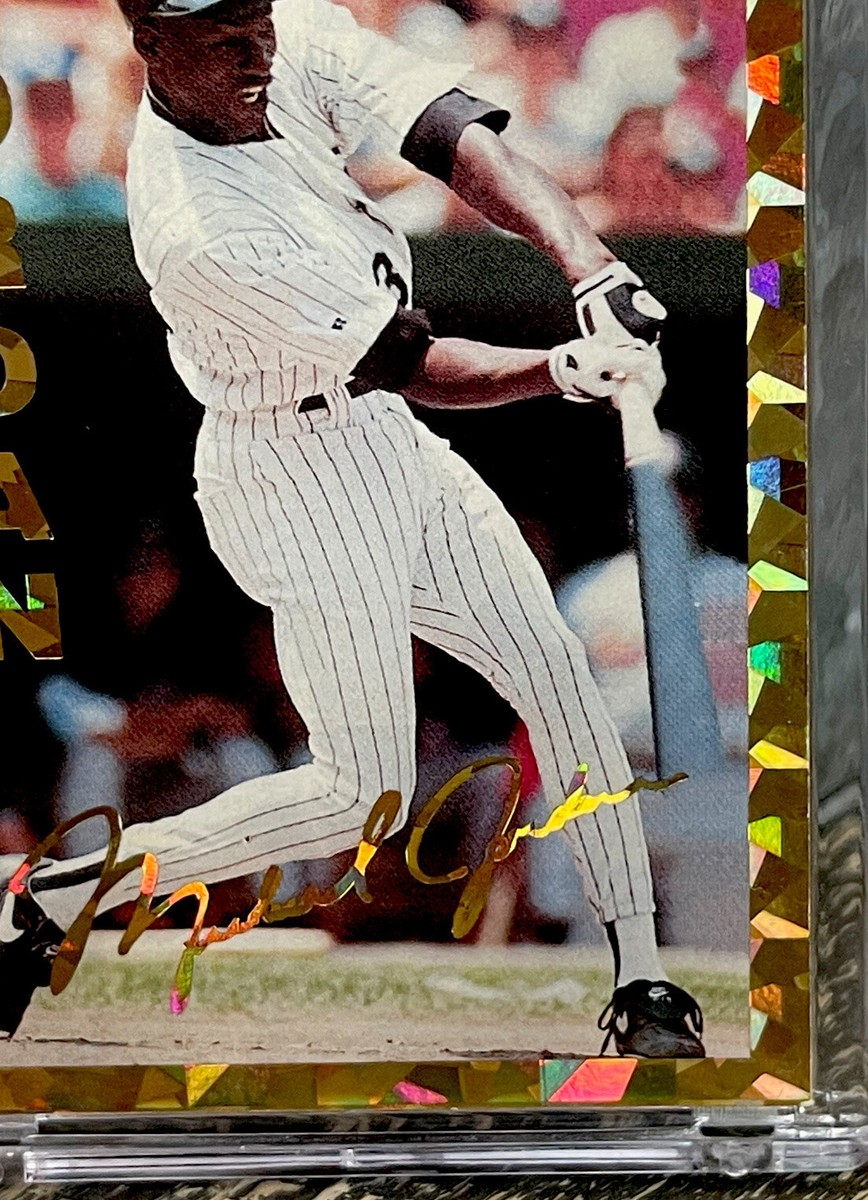 Michael Jordan BASEBALL ROOKIE CARD AUTHENTIC GOLD HOLO FOIL