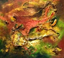 1964 MCM 3-DIMENSIONAL ABSTRACT Artist Sd C ENGELHARDT ORIGINAL M/M CONSTRUCT 