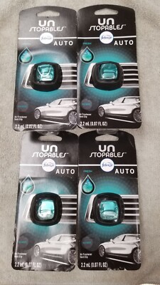 4 Packs Febreze Un Stopables Fresh Auto Air Freshener Vent Clip