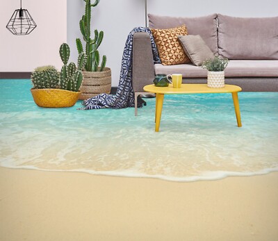 3D Sommerstrand Q2630 Fußboden Wandbild Fototapete Tapete Familie Luna 2024