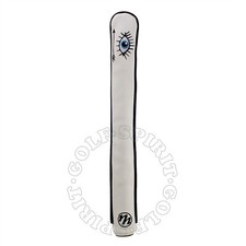19th Hole Custom Shop Eye and Arrow PU Leather Golf Alignment Sticks Cover White