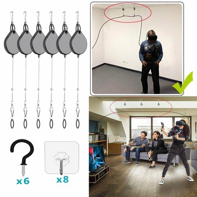 6pcs Vr Cable Management System For Htc Vive Pro Oculus Rift S Psv
