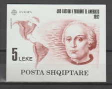S38095 Albania Europa Cept MNH 1992 S/S Columbus