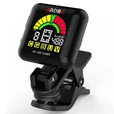 Aroma Guitar Tuner, Violin Tuner Guitar Clip‑on Tuner USB Rechargeable Built‑in