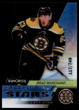 2019-20 UPPER DECK SYNERGY EXCEPTIONAL STARS BRAD MARCHAND 117/749 BOSTON BRUINS