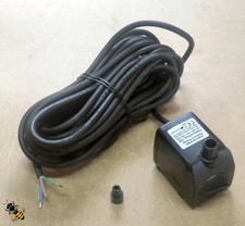 Water Feature Pump 750 Litre Flow Garden Outdoor Mains 10 Meters Cable 8mm 12mm