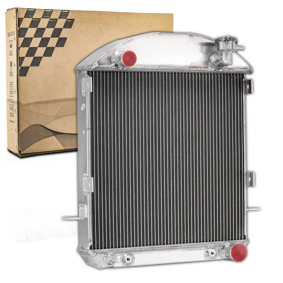3 Row Aluminium Radiator Fit 17-27 1920 Ford Model T Bucket 2.9L Chevy Engine AT - Изображение 2 из 4