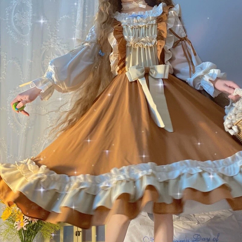 Orange top lolita dress