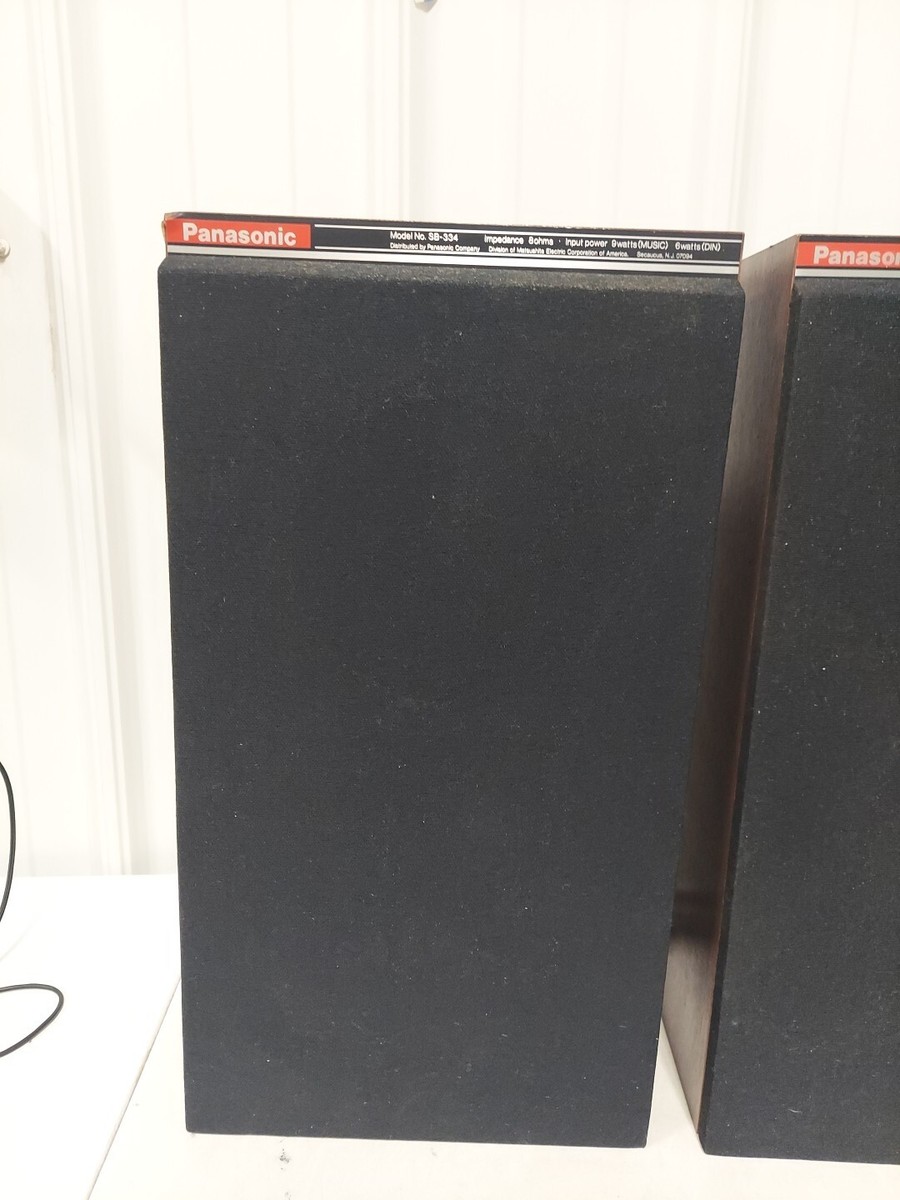 Pair of Panasonic SB-334 Speakers Tested Works #1444 | eBay