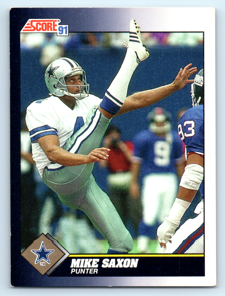1991 Mike Saxon Score Football Card #508 Dallas Cowboys | eBay