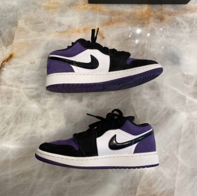 jordan 1 court purple size 5.5