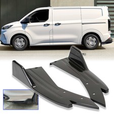 Rear Spats Bumper Lip Diffuser Splitter Spoiler GlossY For FORD TRANSIT CUSTOM