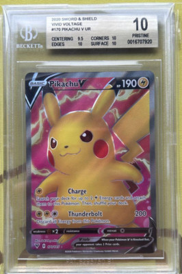 BGS10 Pikachu V SR English Pokemon Card | eBay