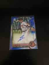 2022 Bowman Chrome Greg Cullen /150 1st Bowman Blue Ray Wave Auto Orioles