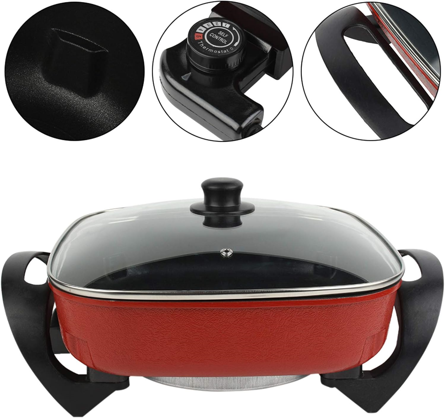 Electric Skillet Grill, Electric Frying Pan Multifunctional Electric