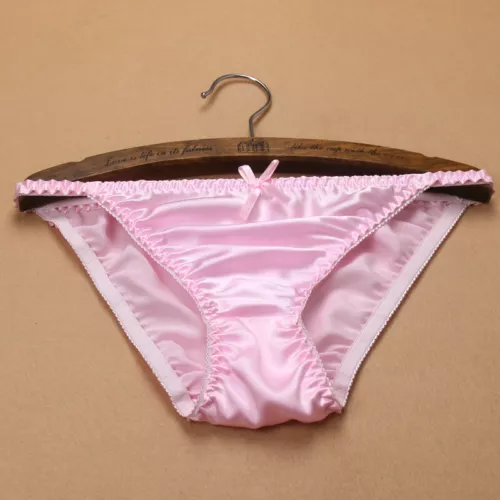 2 Pares Mujeres 100 Bragas de Seda Cuerda Bikinis Lazo Linda Ropa Interior Bragas Parte Inferior - Imagen 1 de 34