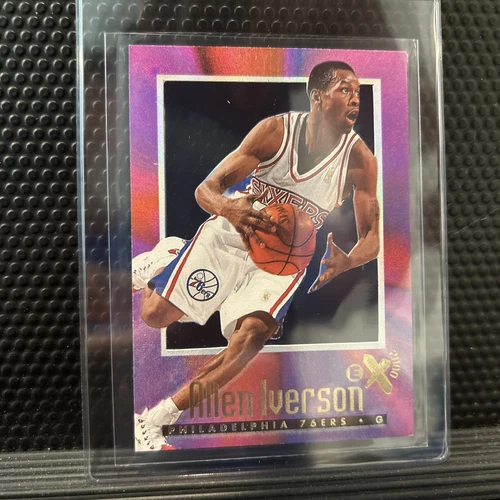 Allen Iverson 1996-97 Skybox E-X 2000 RC Rookie Card 76ers #53 Ex2000 🏀