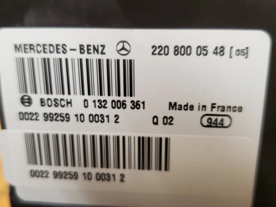 MERCEDES BENZ S430 S500 S600 S55 CENTRAL VACUUM LOCKING PUMP 2208000548 - Image 2 of 2